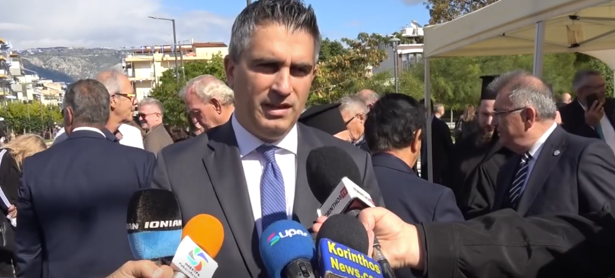 Χρίστος Δήμας από την παρέλαση στην Κόρινθο για την 28η Οκτωβρίου